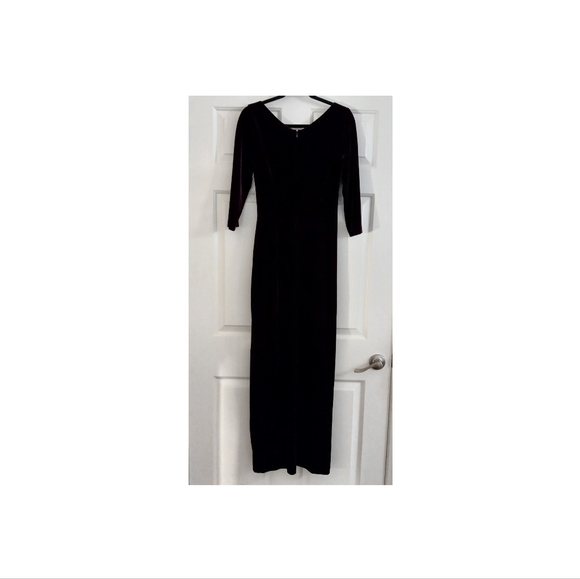 ALEX EVENINGS Velvet Evening Gown Sz 10 - Picture 4 of 8